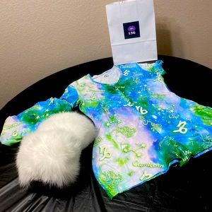 Onesies w/ matching bonnets and slippers